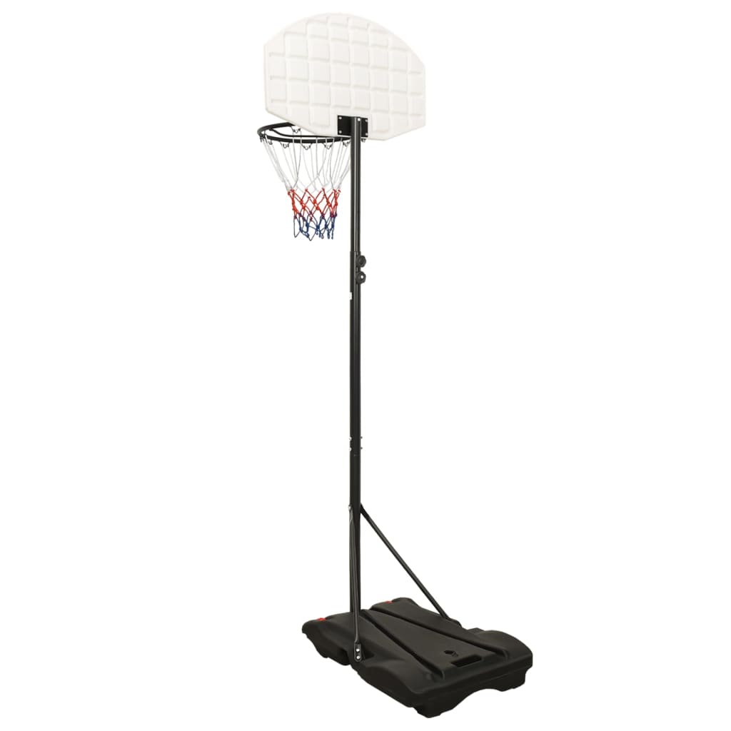 Support de basket blanc 216-250 cm en polyéthylène