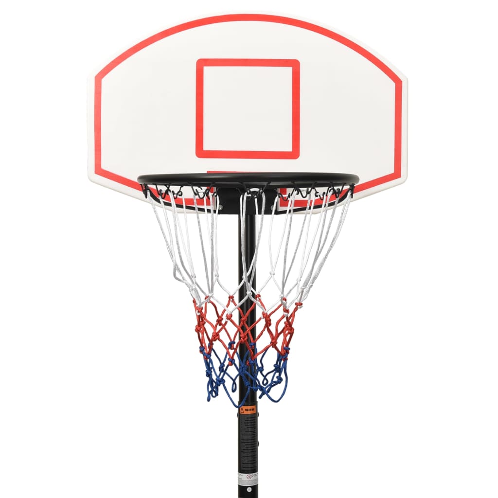 Support de basket blanc 216-250 cm en polyéthylène