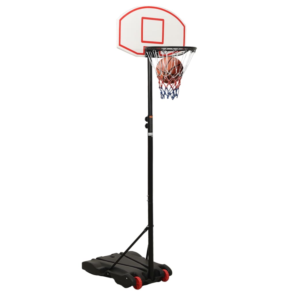 Support de basket blanc 216-250 cm en polyéthylène
