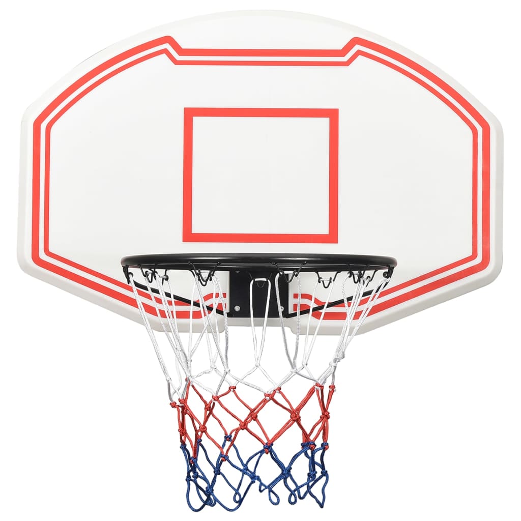 Panier de basket blanc 90x60x2 cm en polyéthylène