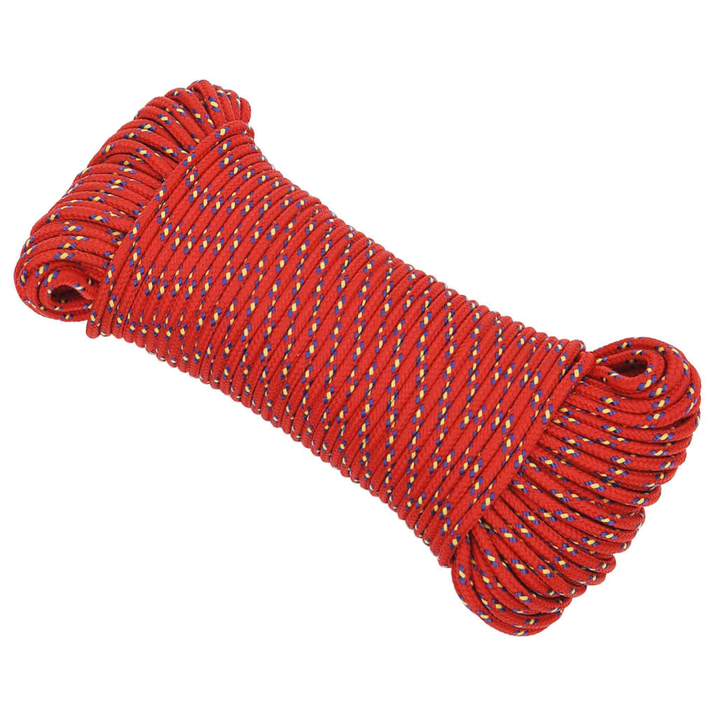 Bootsseil Rot 4 mm 25 m Polypropylen