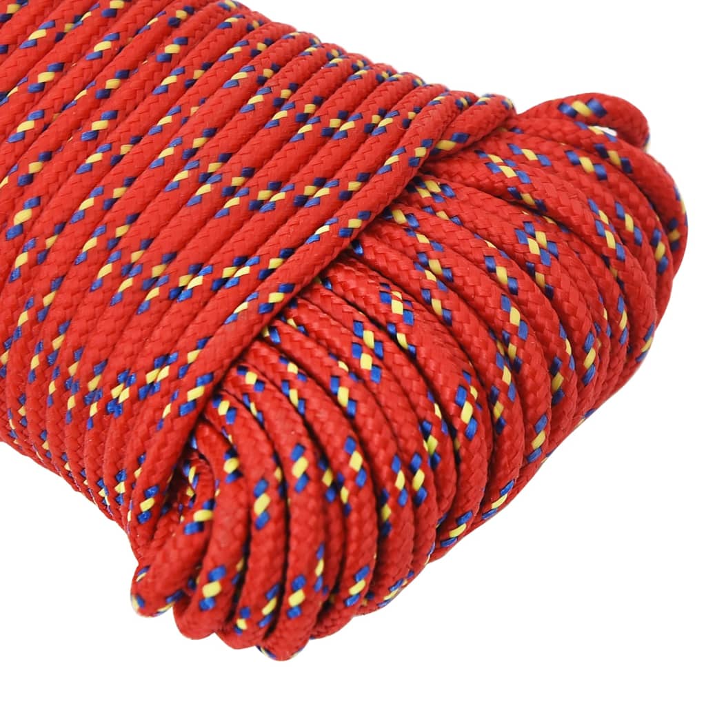 Bootsseil Rot 4 mm 25 m Polypropylen