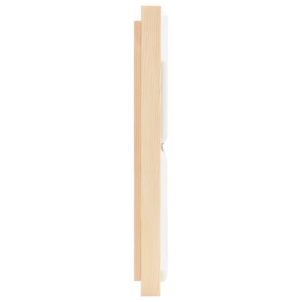 2-in-1 sauna hygrothermograph and hourglass set made of solid pine wood