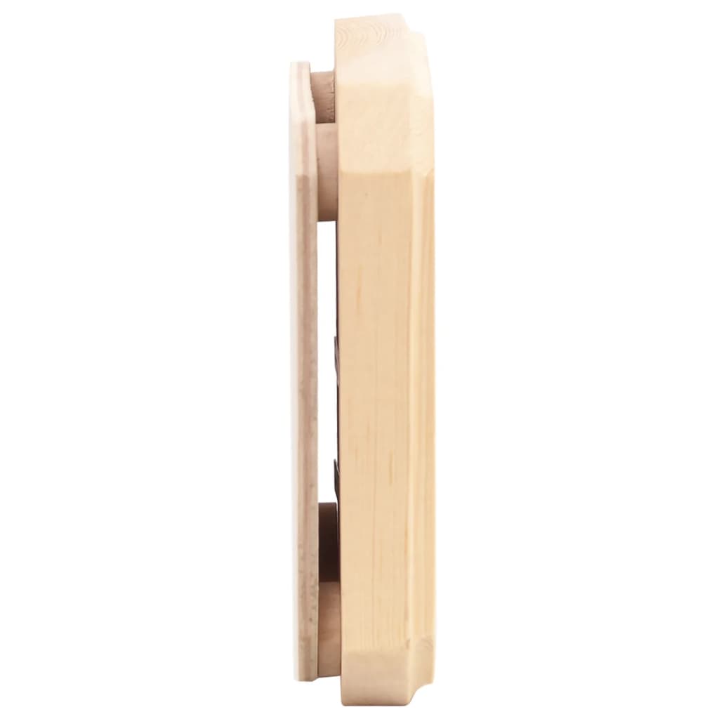 2-in-1 sauna hygrothermograph and hourglass set made of solid pine wood
