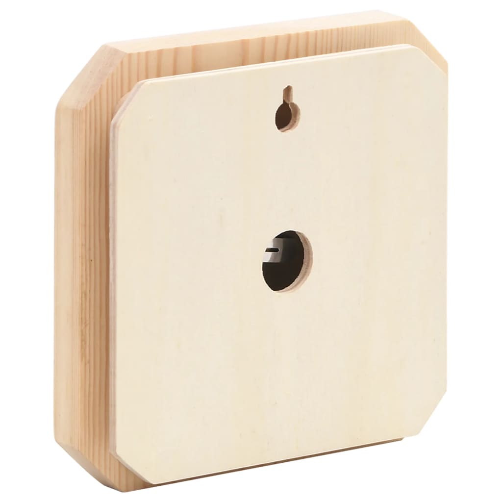 2-in-1 sauna hygrothermograph and hourglass set made of solid pine wood