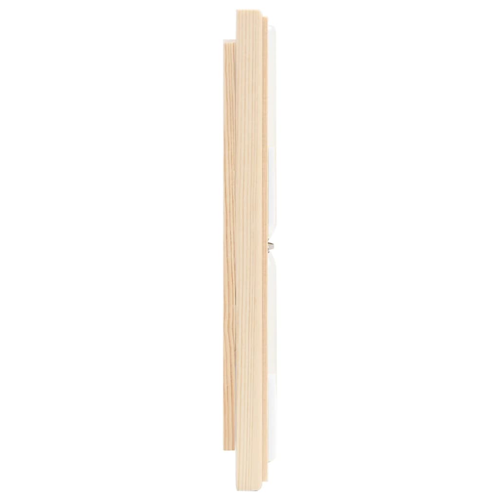 2-in-1 sauna hygrothermograph and hourglass set made of solid pine wood