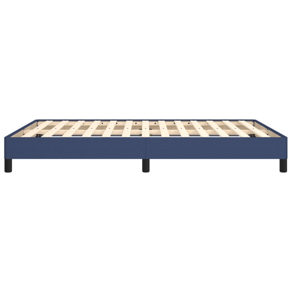 Bettgestell ohne Matratze Blau 140x200 cm Stoff