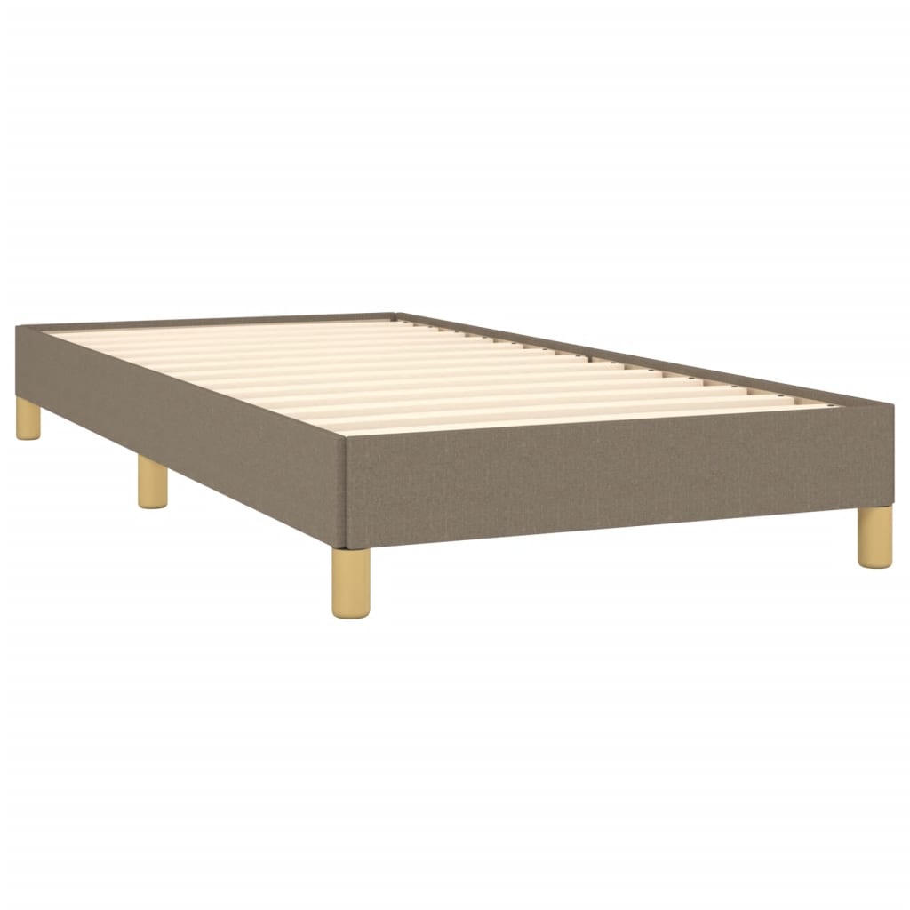 Cadre de lit tissu taupe 90x200 cm
