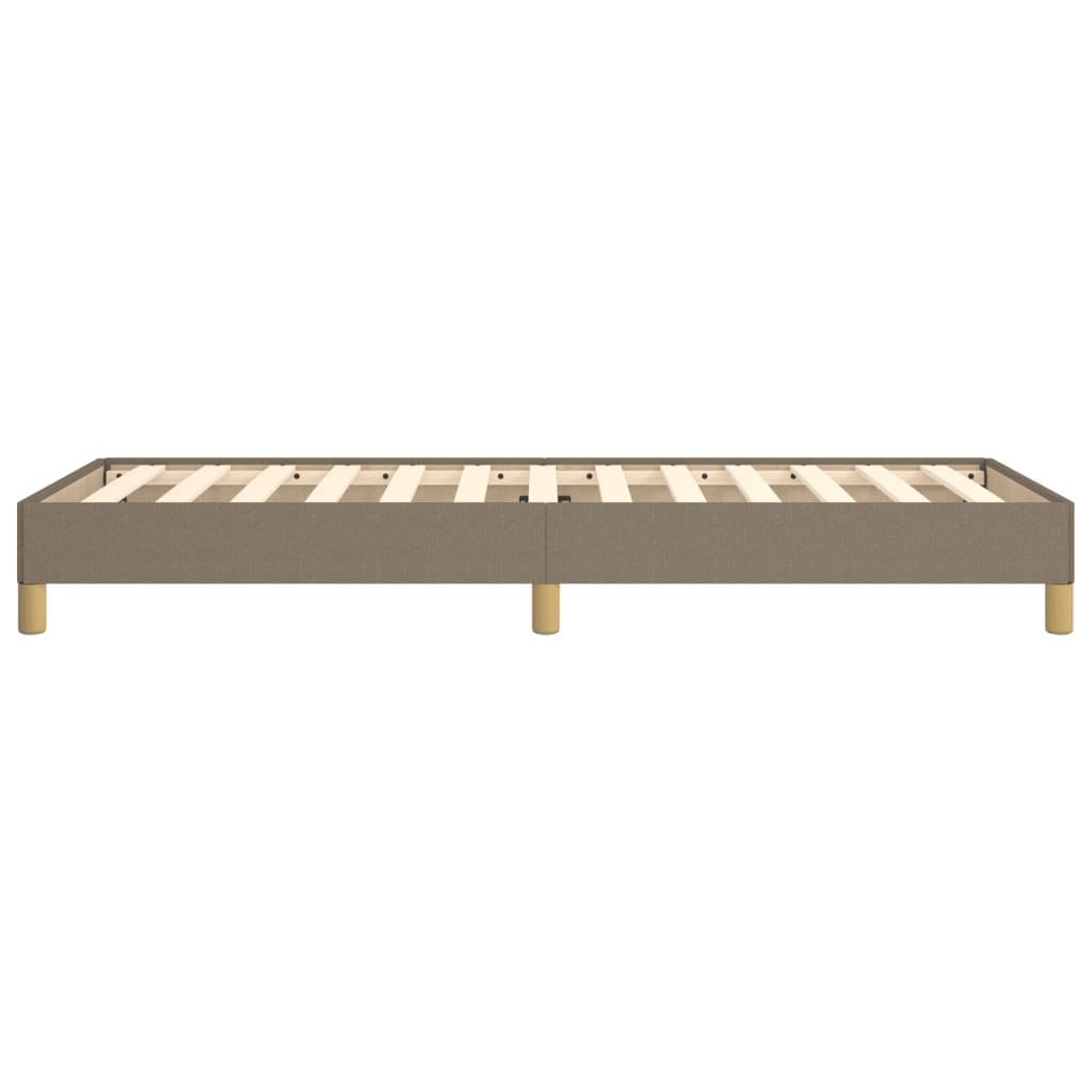 Cadre de lit tissu taupe 90x200 cm