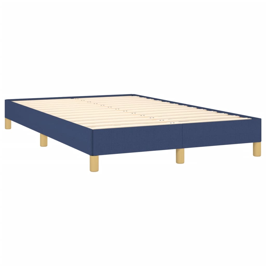 Bettgestell ohne Matratze Blau 120x200 cm Stoff