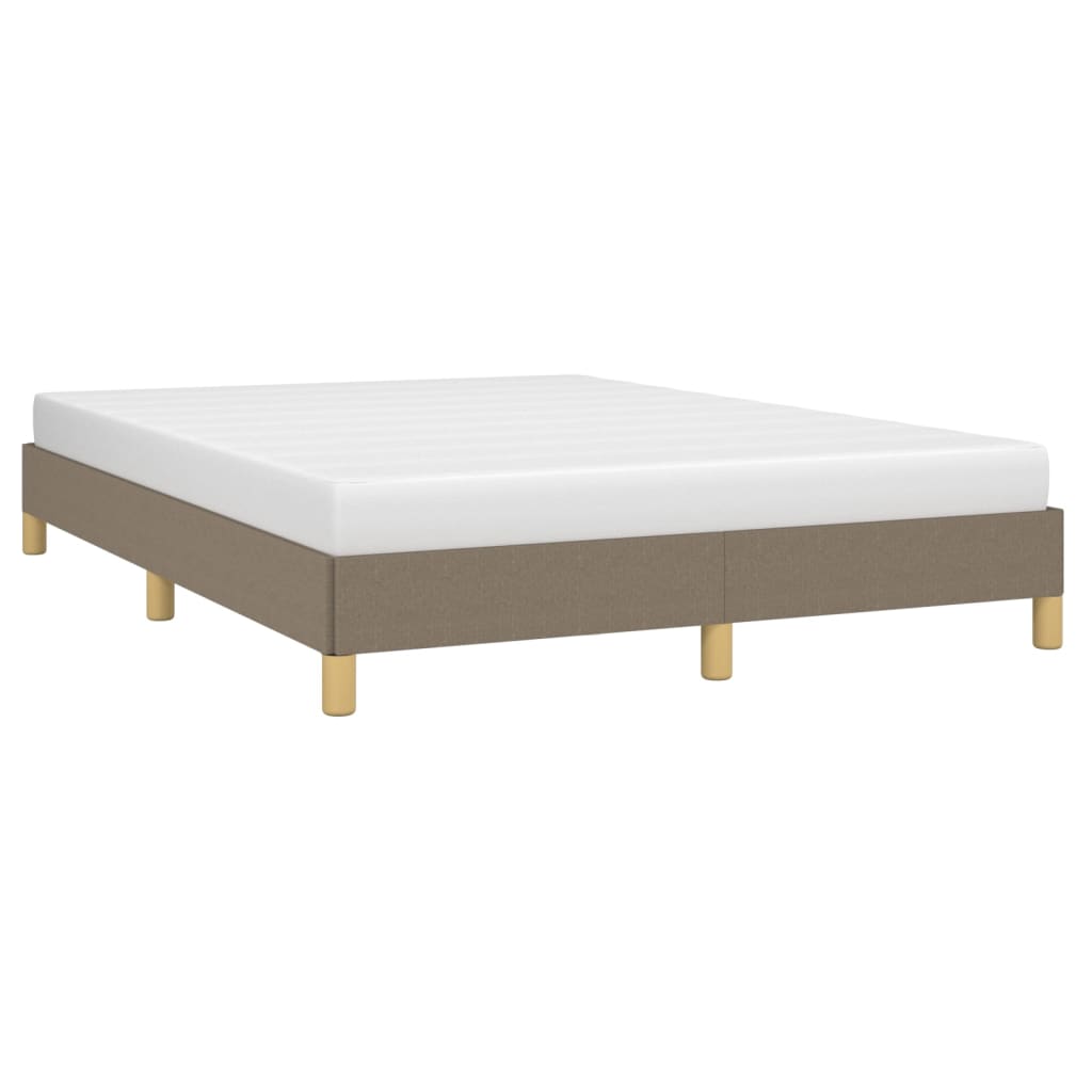 Bettgestell ohne Matratze Taupe 140x190 cm Stoff