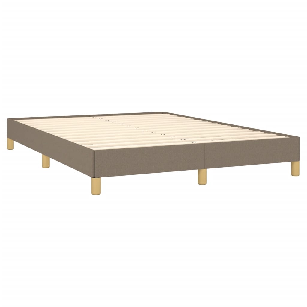 Cadre de lit tissu taupe 140x200 cm