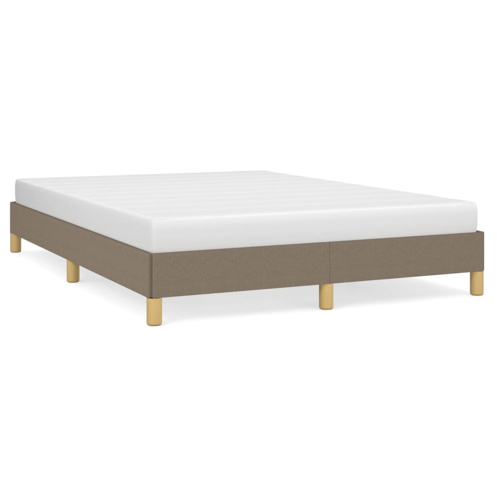 Cadre de lit tissu taupe 160x200 cm