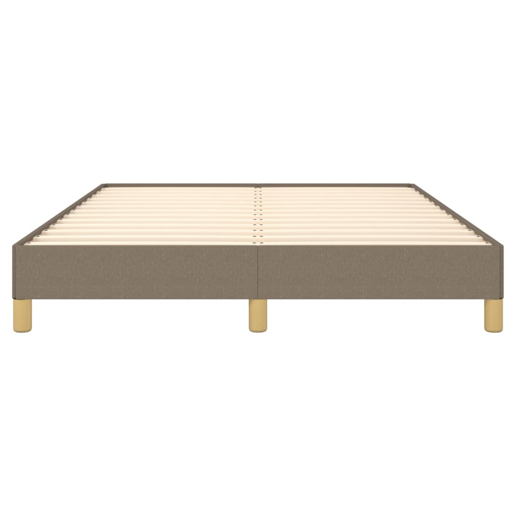 Cadre de lit tissu taupe 160x200 cm