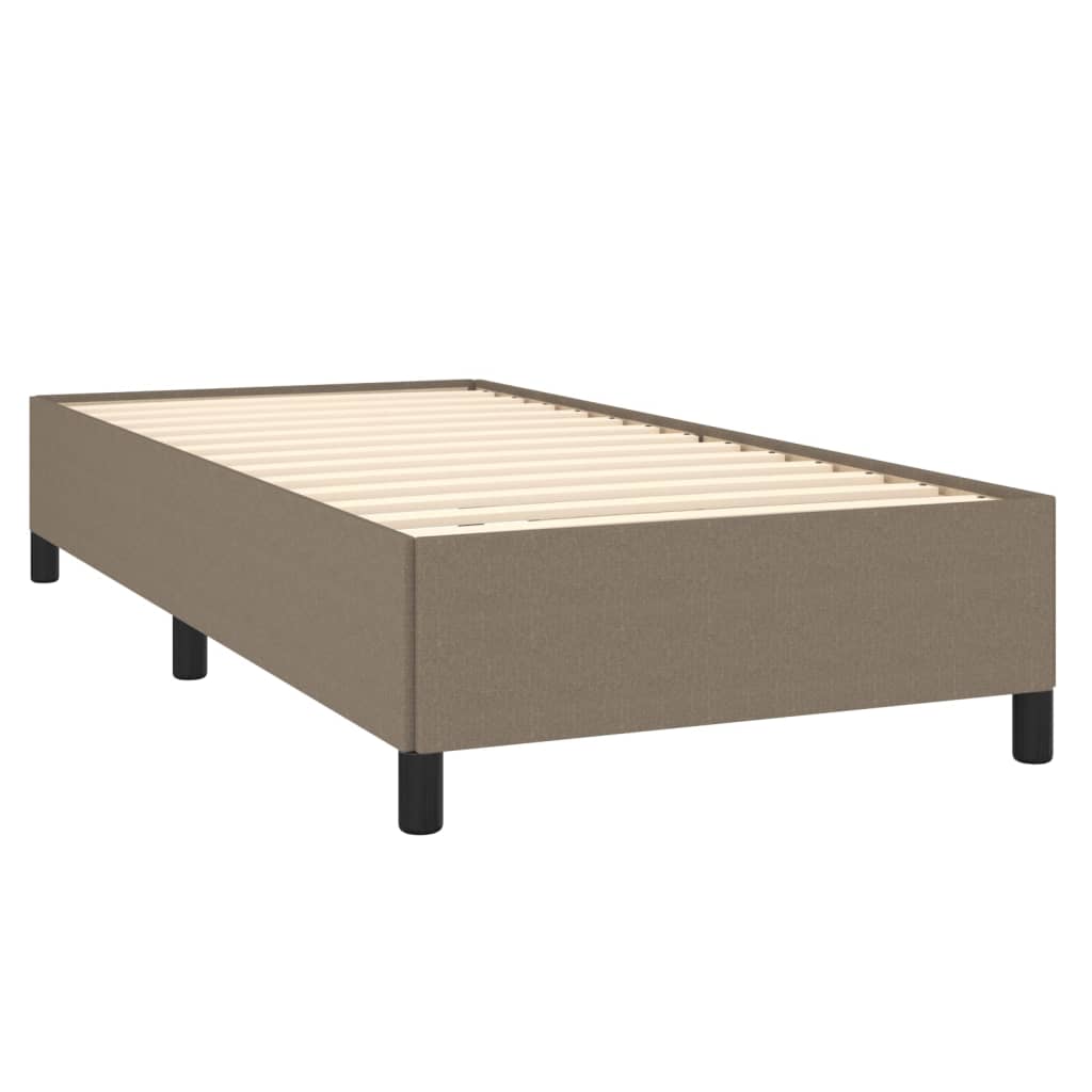 Cadre de lit tissu taupe 80x200 cm