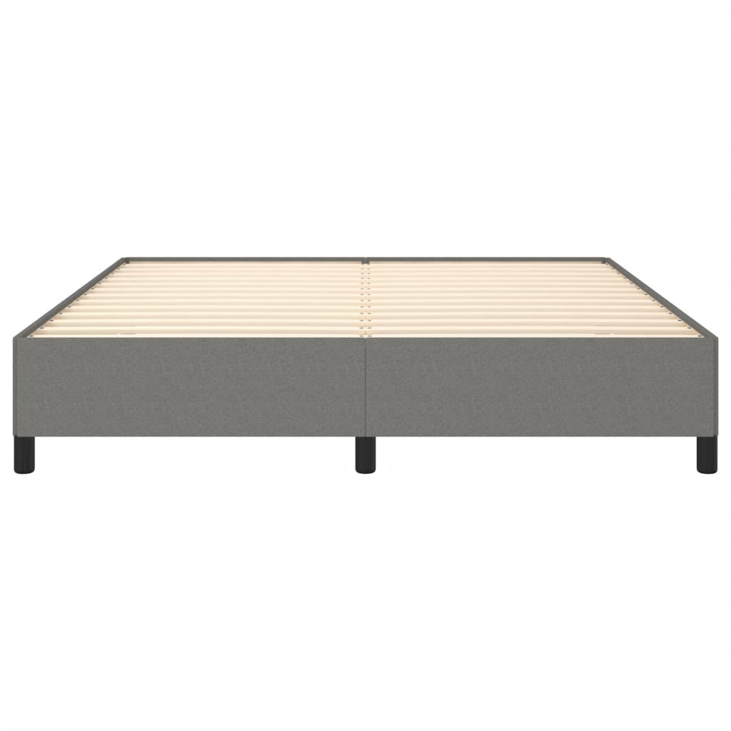 Bed frame dark gray 180×200 cm fabric