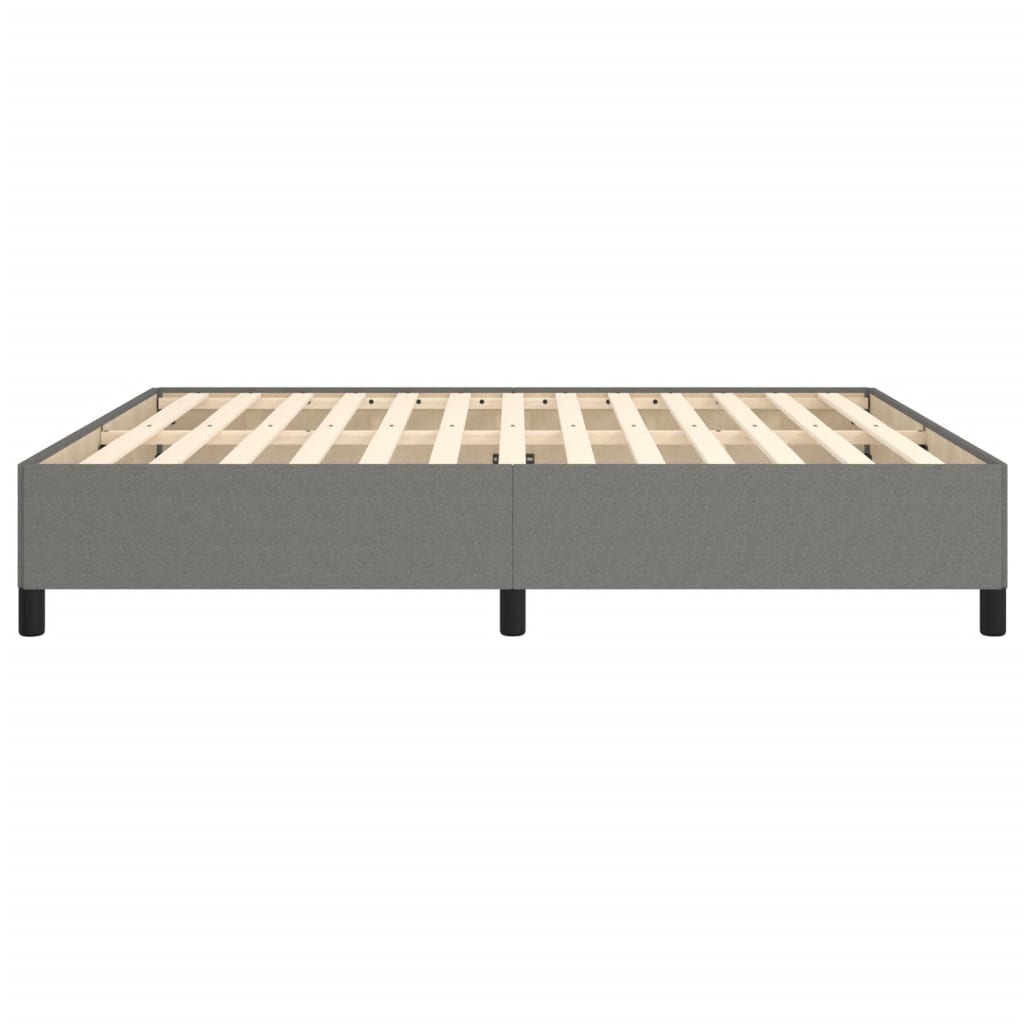 Bed frame dark gray 180×200 cm fabric