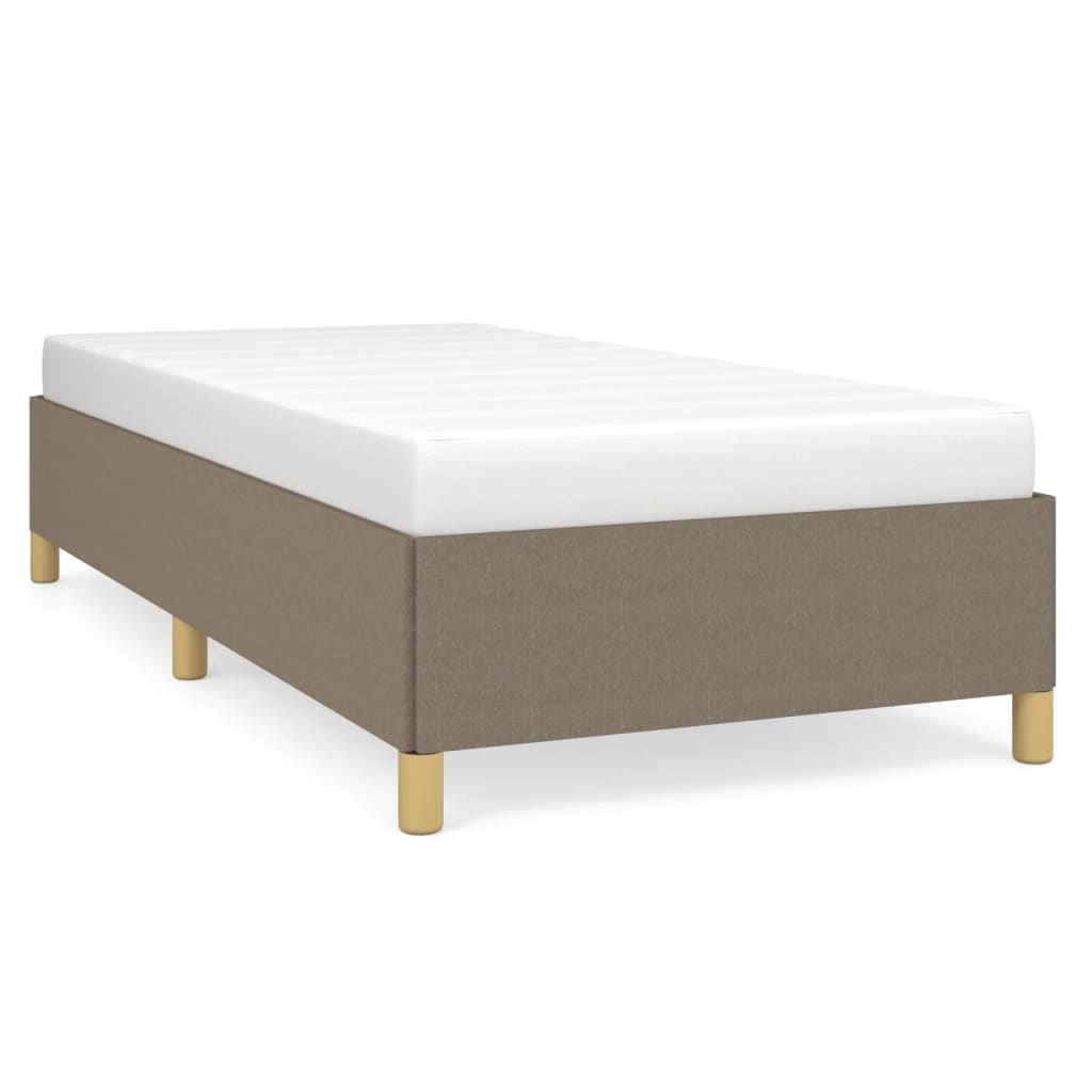 Bettgestell ohne Matratze Taupe 80x200 cm Stoff