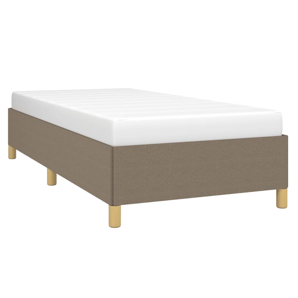 Bettgestell ohne Matratze Taupe 80x200 cm Stoff