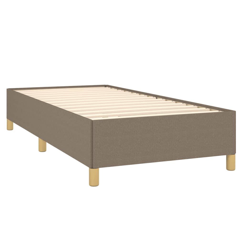 Bettgestell ohne Matratze Taupe 80x200 cm Stoff