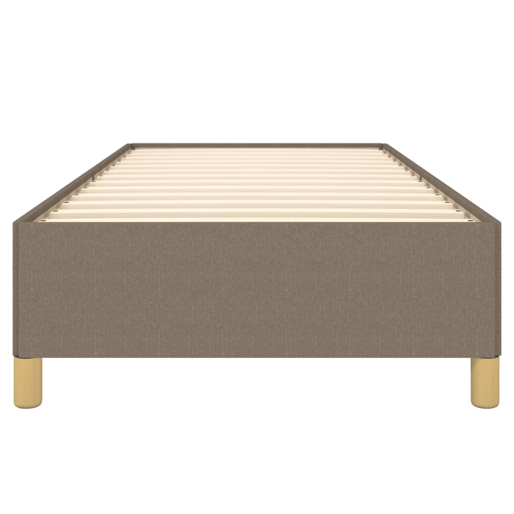 Bettgestell ohne Matratze Taupe 80x200 cm Stoff