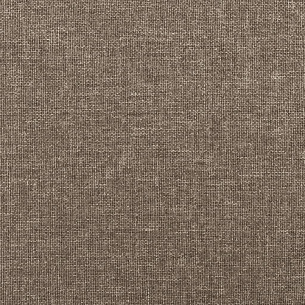 Bettgestell ohne Matratze Taupe 80x200 cm Stoff