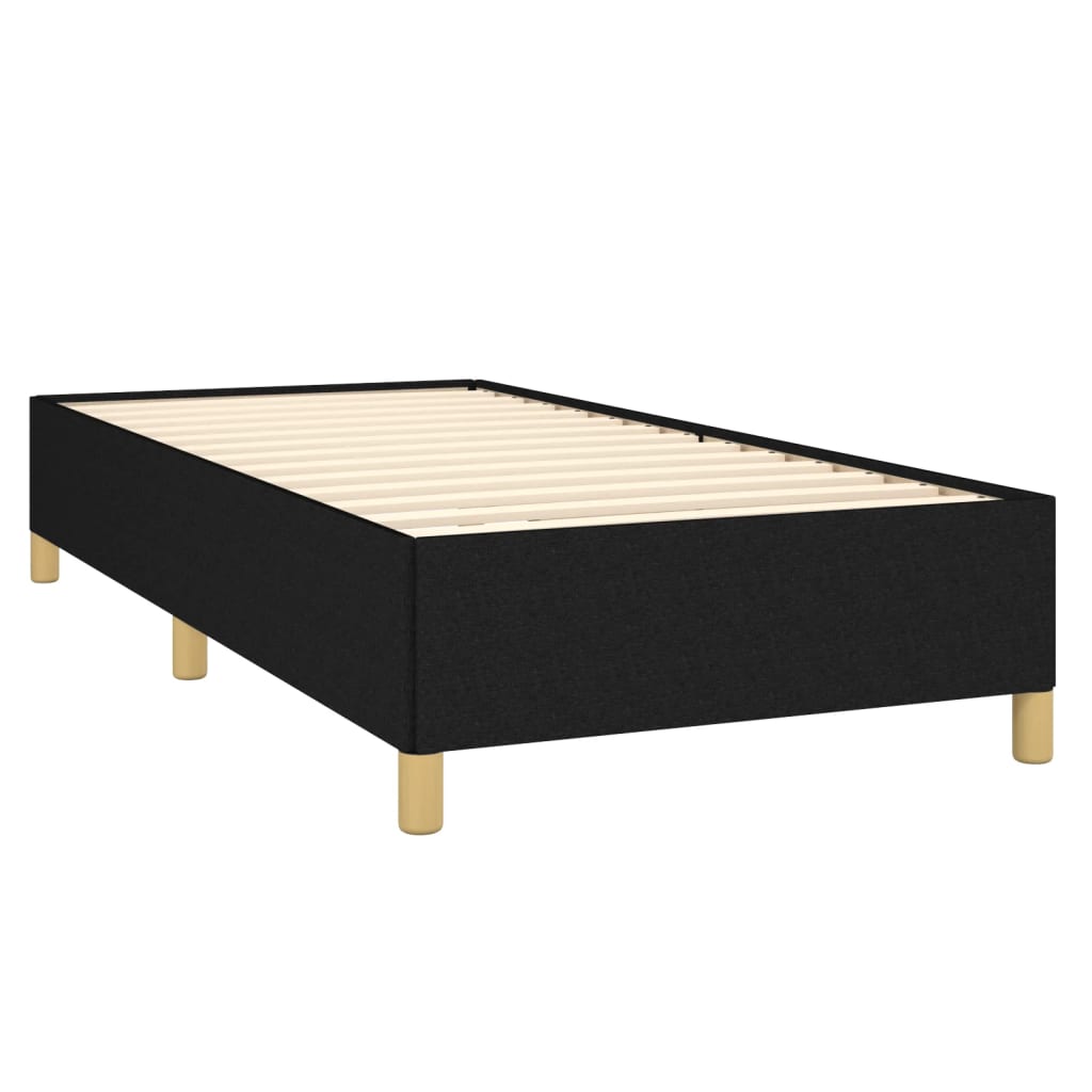 Bettgestell ohne Matratze Schwarz 90x200 cm Stoff
