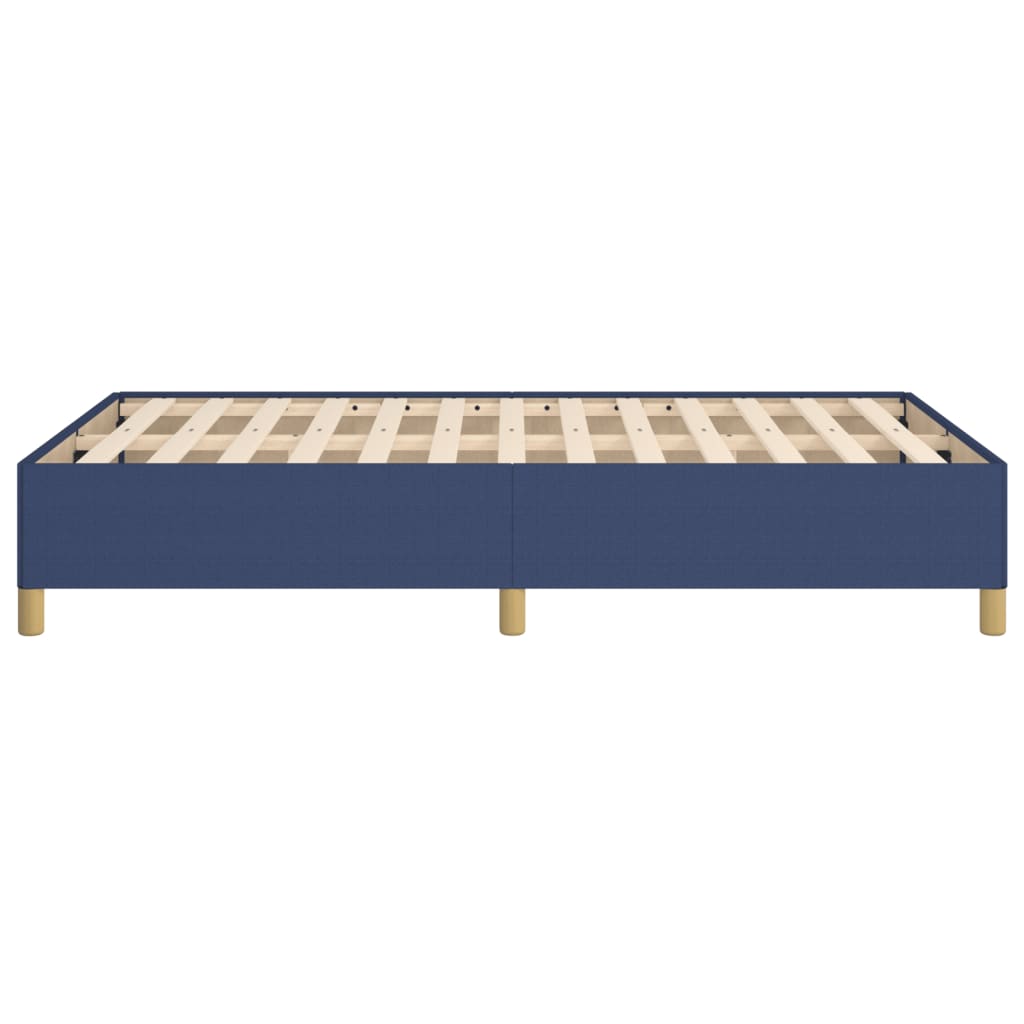 Bed frame blue 120x200 cm fabric