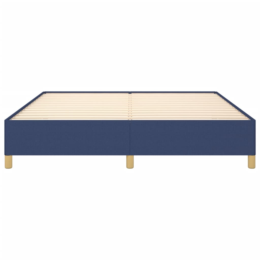 Bettgestell ohne Matratze Blau 160x200 cm Stoff