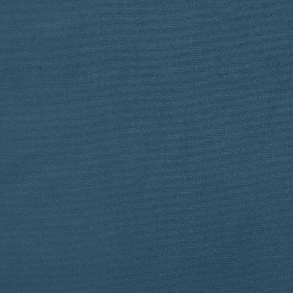 Bettgestell ohne Matratze Dunkelblau 140x200 cm Samt