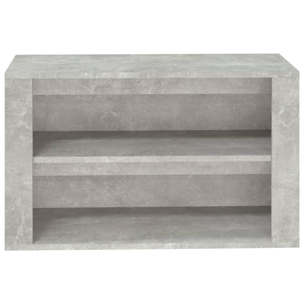 Shoe rack concrete gray 75x35x45 cm made of wood