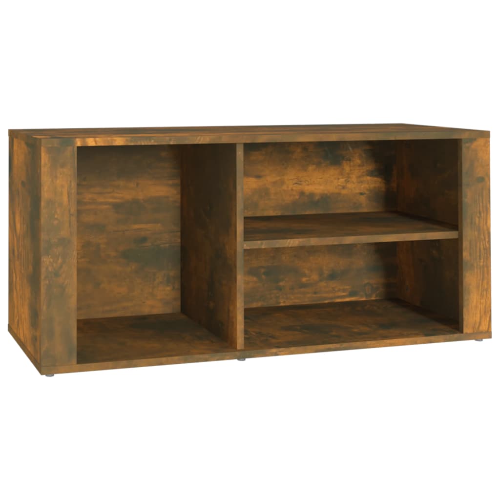 Shoe rack smoked oak 100x35x45 cm made of wood