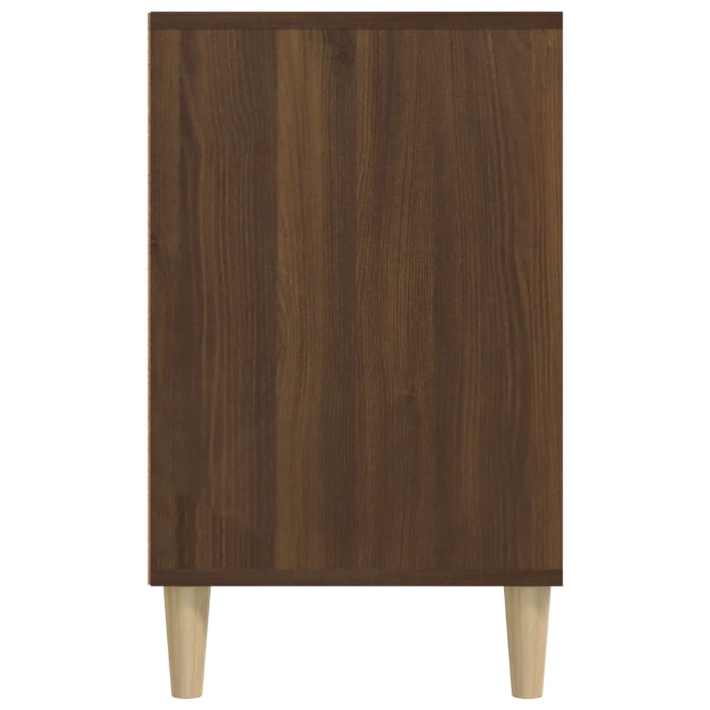 Étagère à chaussures aspect chêne marron 102x36x60 cm en bois