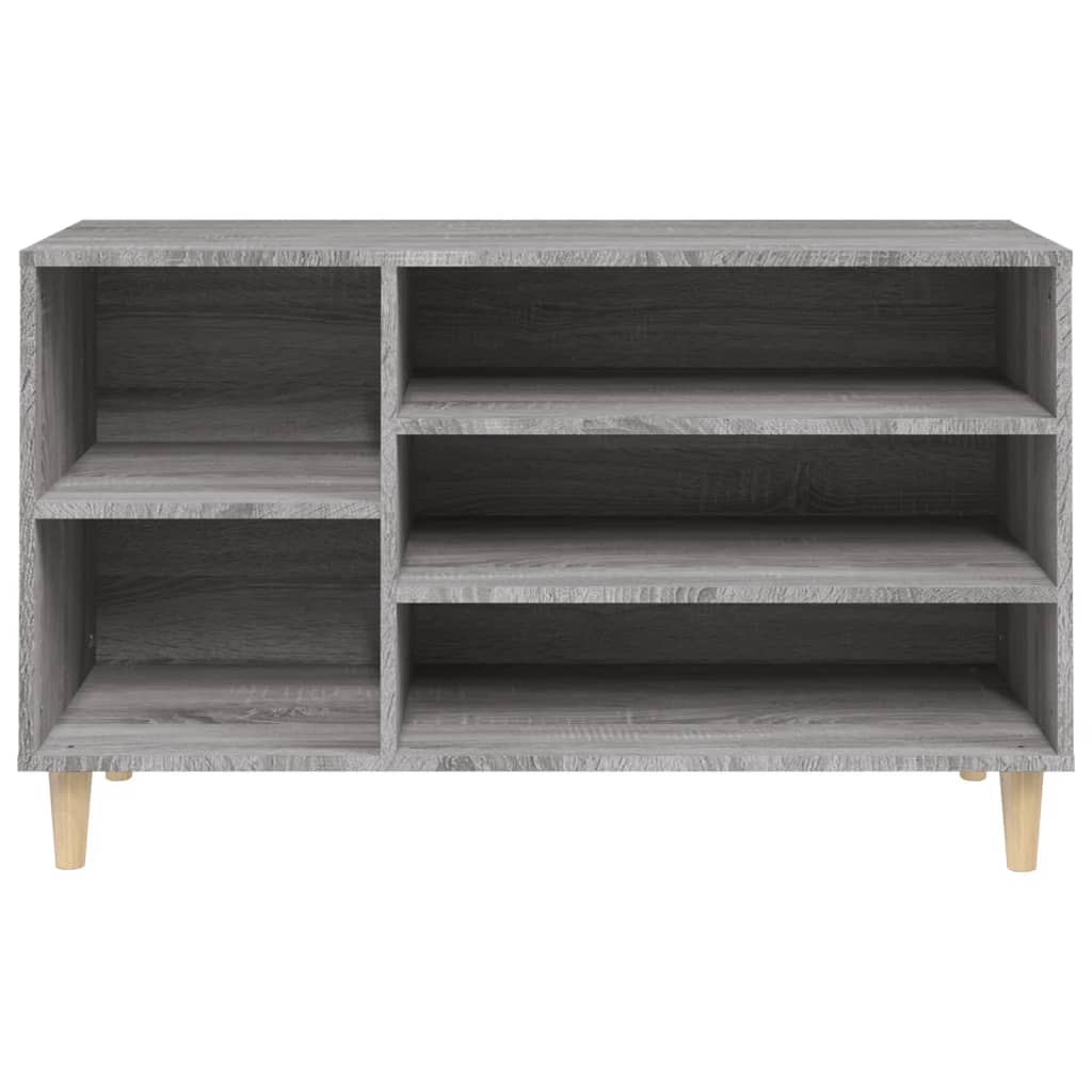 Étagère à chaussures gris Sonoma 102x36x60 cm en bois