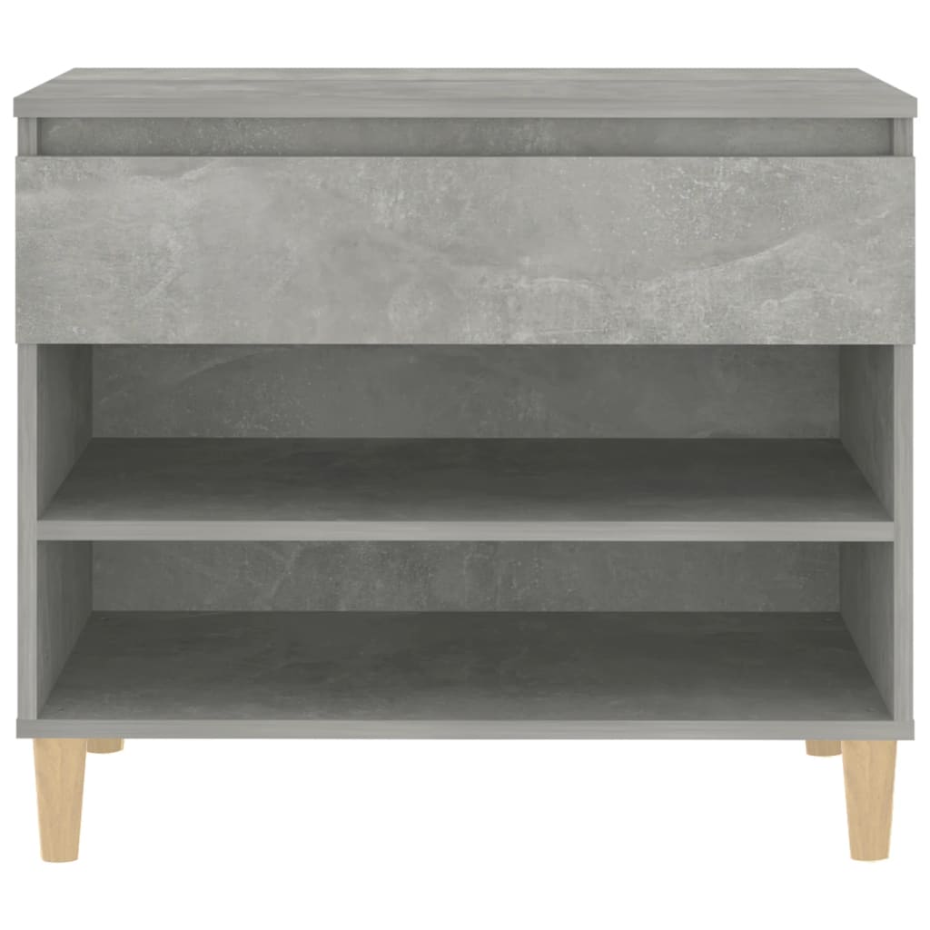 Shoe rack concrete gray 70x36x60 cm made of wood