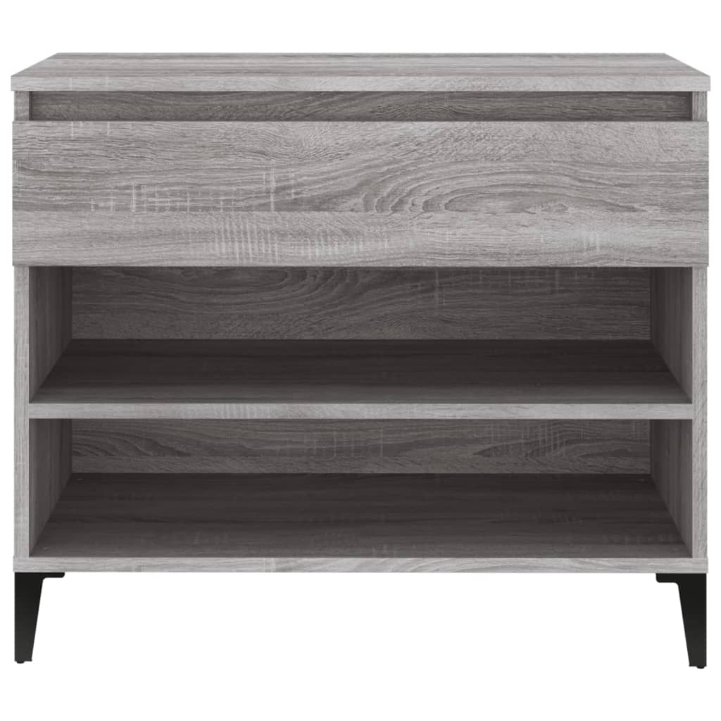 Étagère à chaussures gris Sonoma 70x36x60 cm en bois
