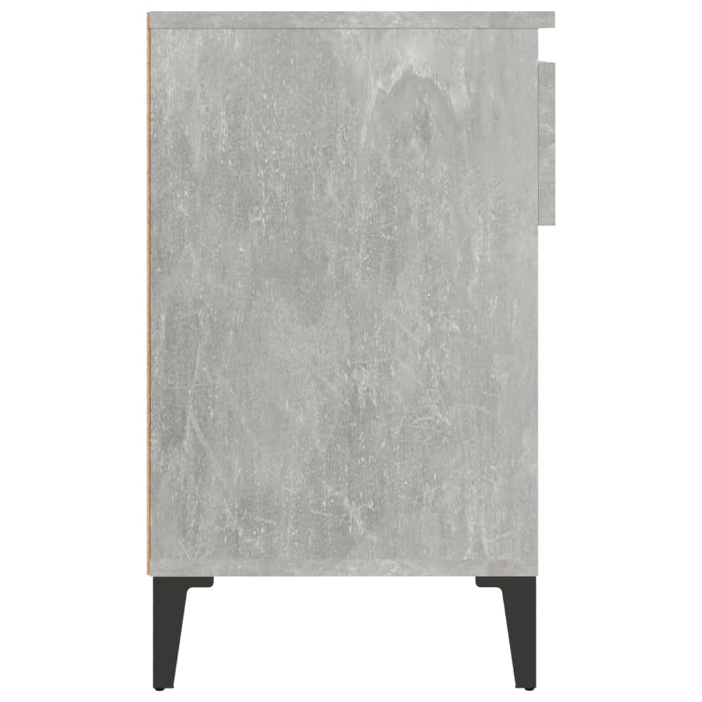 Shoe rack concrete gray 102x36x60 cm made of wood