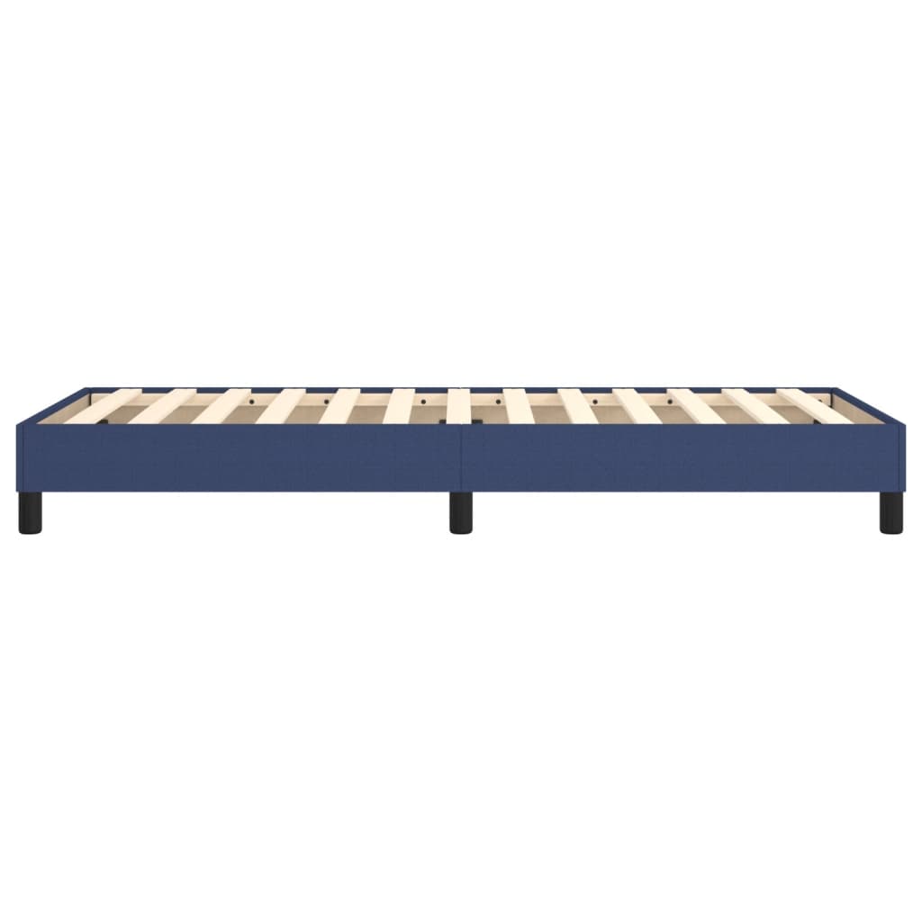 Bettgestell ohne Matratze Blau 100x200 cm Stoff