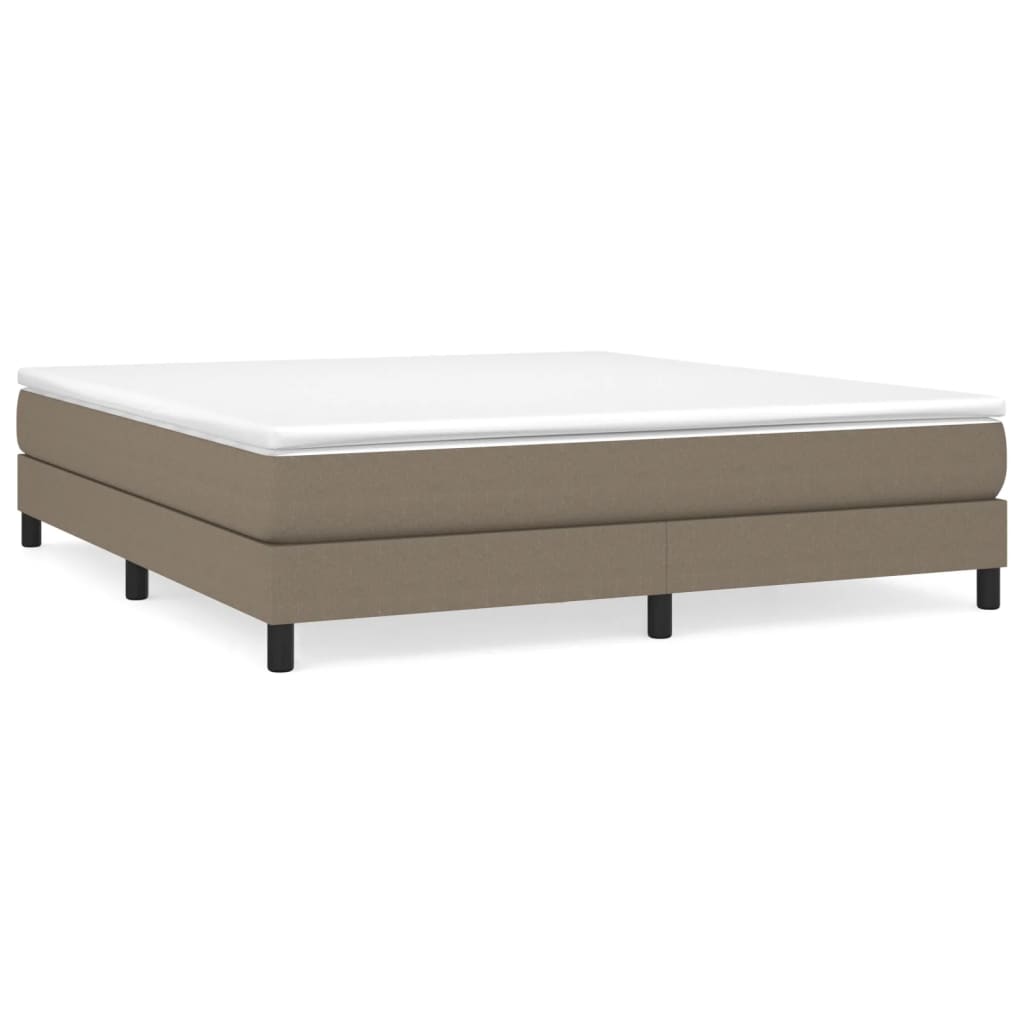 Bettgestell ohne Matratze Taupe 180x200 cm Stoff