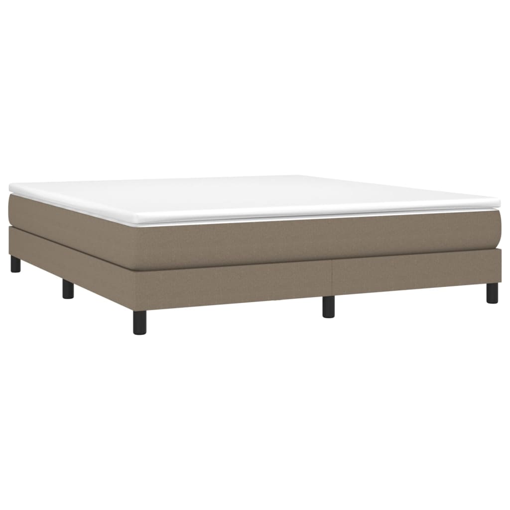 Bettgestell ohne Matratze Taupe 180x200 cm Stoff