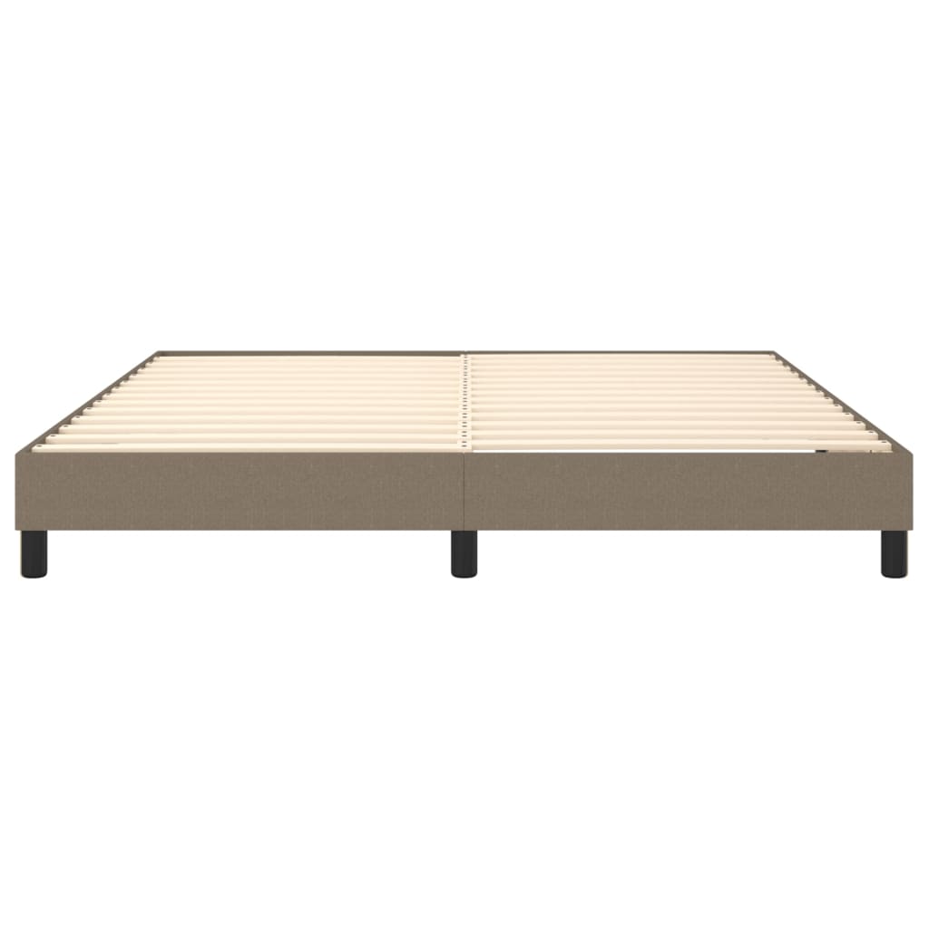 Bettgestell ohne Matratze Taupe 180x200 cm Stoff