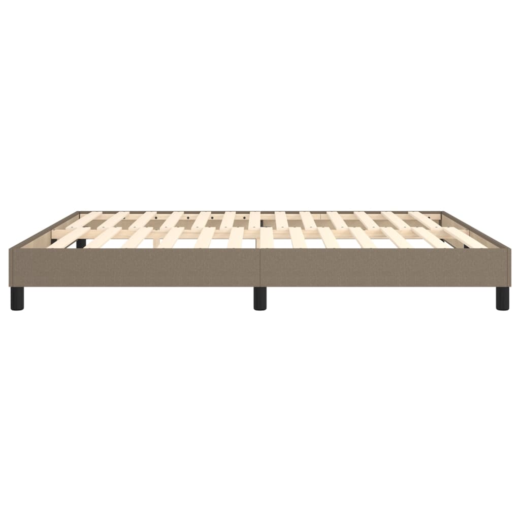 Bettgestell ohne Matratze Taupe 180x200 cm Stoff