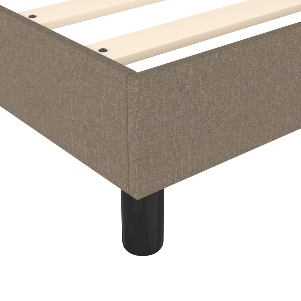 Bettgestell ohne Matratze Taupe 180x200 cm Stoff