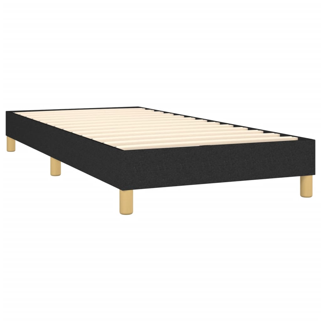 Bettgestell ohne Matratze Schwarz 90x200 cm Stoff