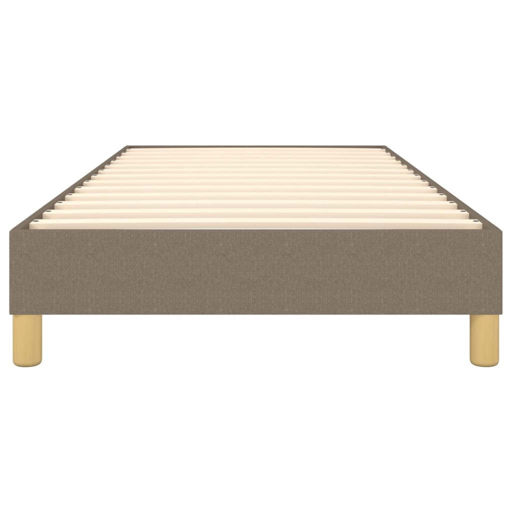 Bettgestell ohne Matratze Taupe 90x200 cm Stoff