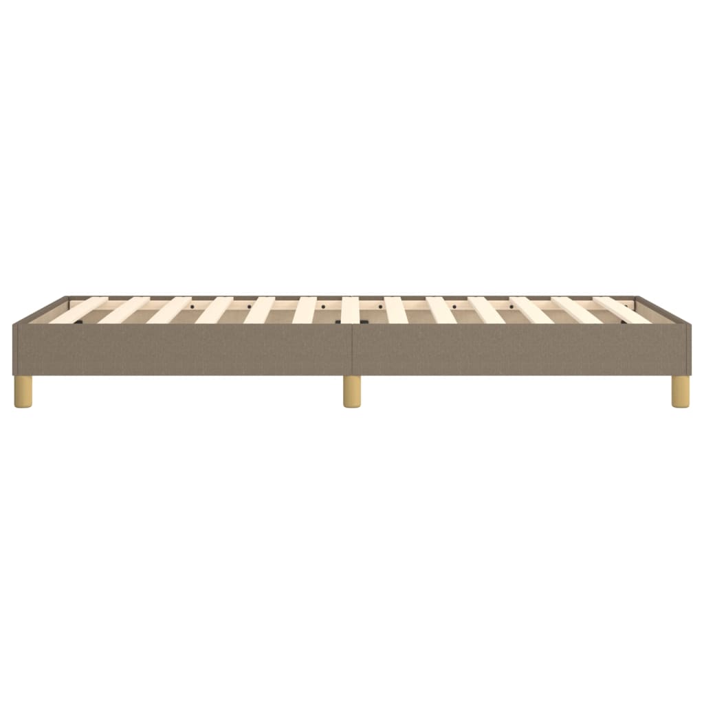 Bettgestell ohne Matratze Taupe 90x200 cm Stoff