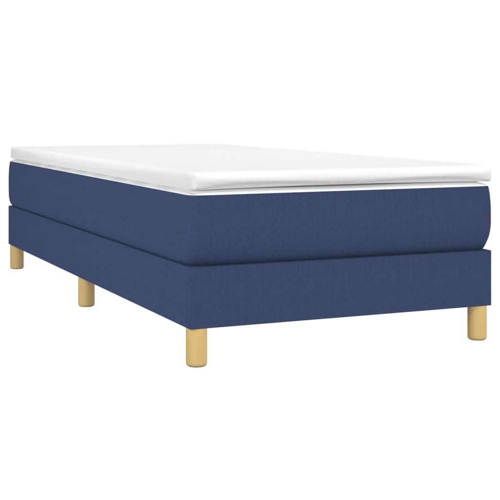 Bettgestell ohne Matratze Blau 90x200 cm Stoff