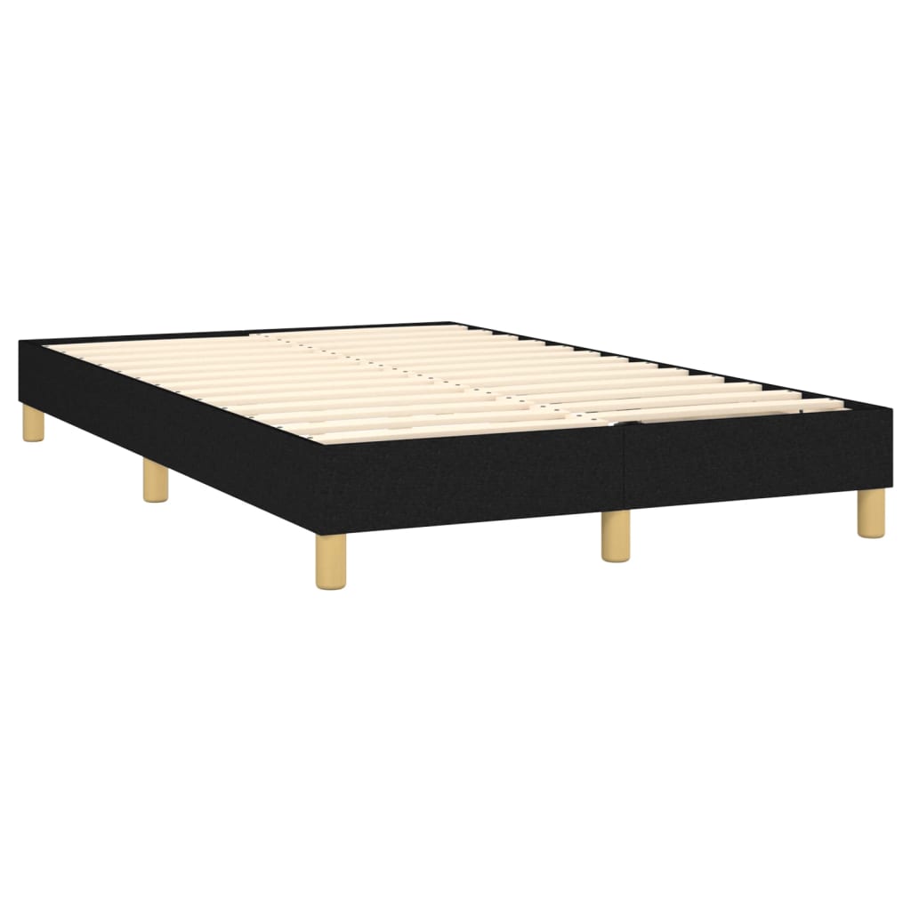 Bettgestell ohne Matratze Schwarz 120x200 cm Stoff
