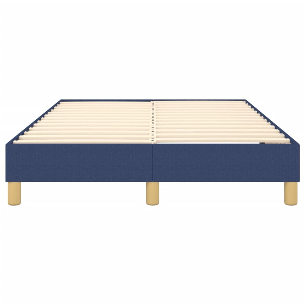 Bettgestell ohne Matratze Blau 120x200 cm Stoff