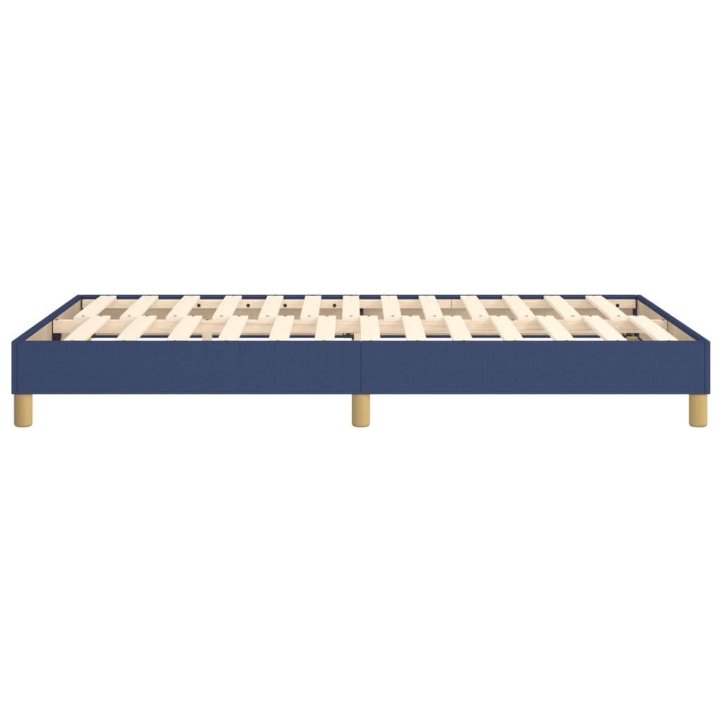 Bettgestell ohne Matratze Blau 120x200 cm Stoff